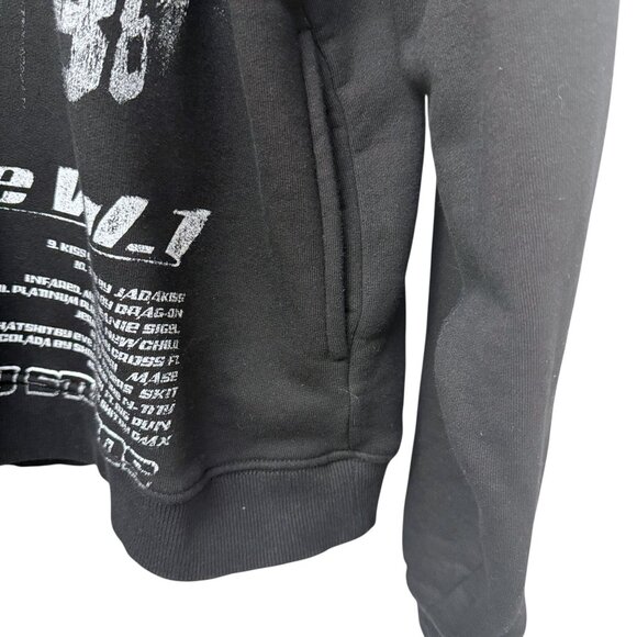 Ruff Ryders Hoodie Medium by KIY Vol1 Black Cotton Sweatshirt Hip Hop Streetwear - Picture 9 of 15